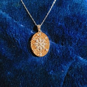 Rose gold locket